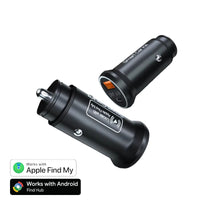 Chargeur allume-cigare USB-C 30W avec traceur GPS caché pour voiture compatible apple find my et android find hub