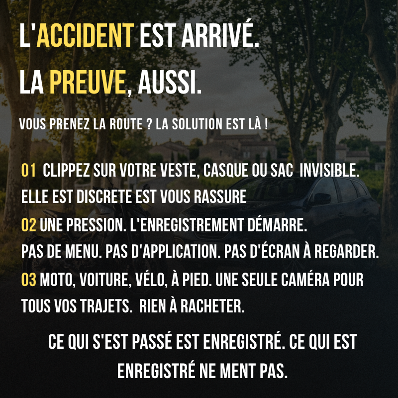 Caméra Embarquée Moto et Voiture Full HD