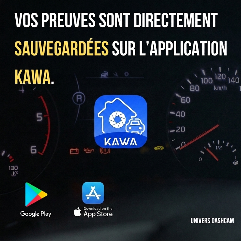 Dashcam 2K Wi-Fi avec Commande Vocale