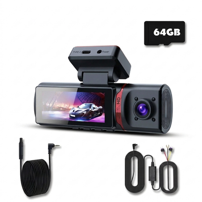 Dashcam Triple Caméra 4K/1080P Vision Infrarouge GPS WiFi