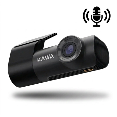 Dashcam 2K Wi-Fi avec Commande Vocale
