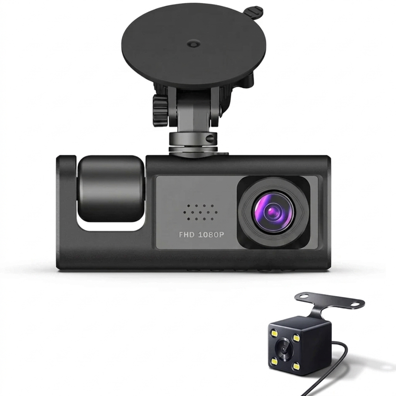 Dashcam 3 Objectifs 1080p Vision Nocturne