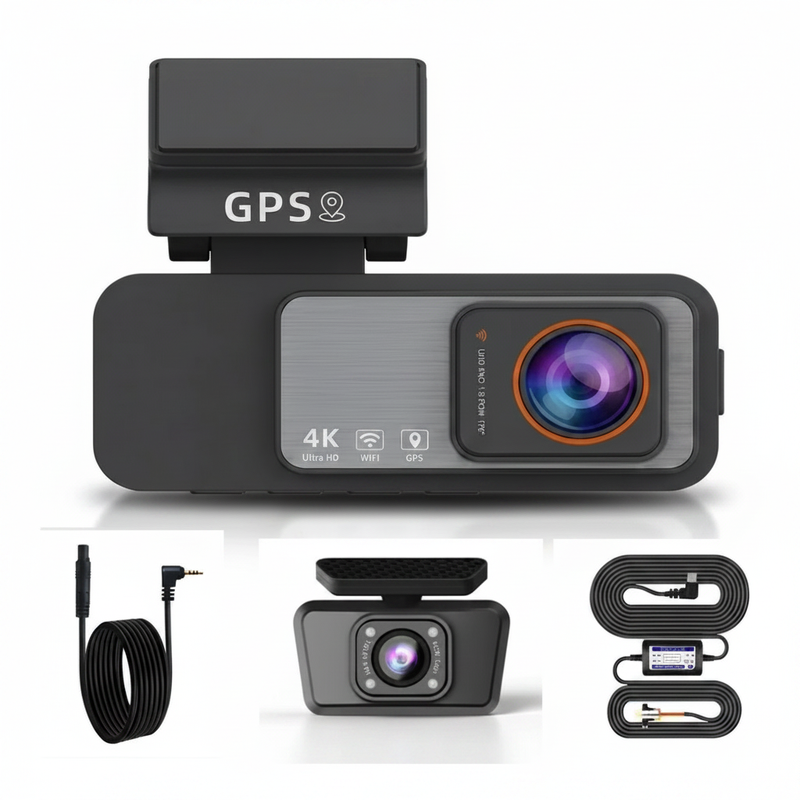 Dashcam Avant/Arrière 4K UHD avec GPS et Wi-Fi