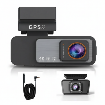 Dashcam Avant/Arrière 4K UHD avec GPS et Wi-Fi