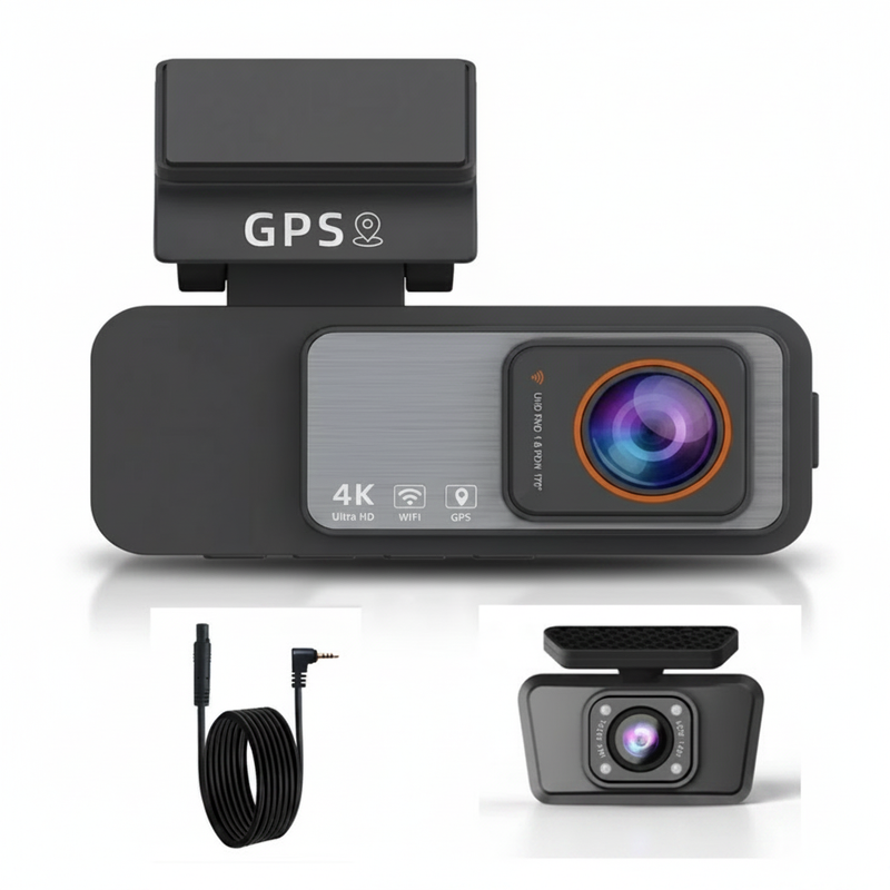 Dashcam Avant/Arrière 4K UHD avec GPS et Wi-Fi